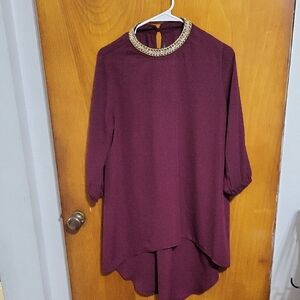 Womens Tunic Length Shirt Size Medium